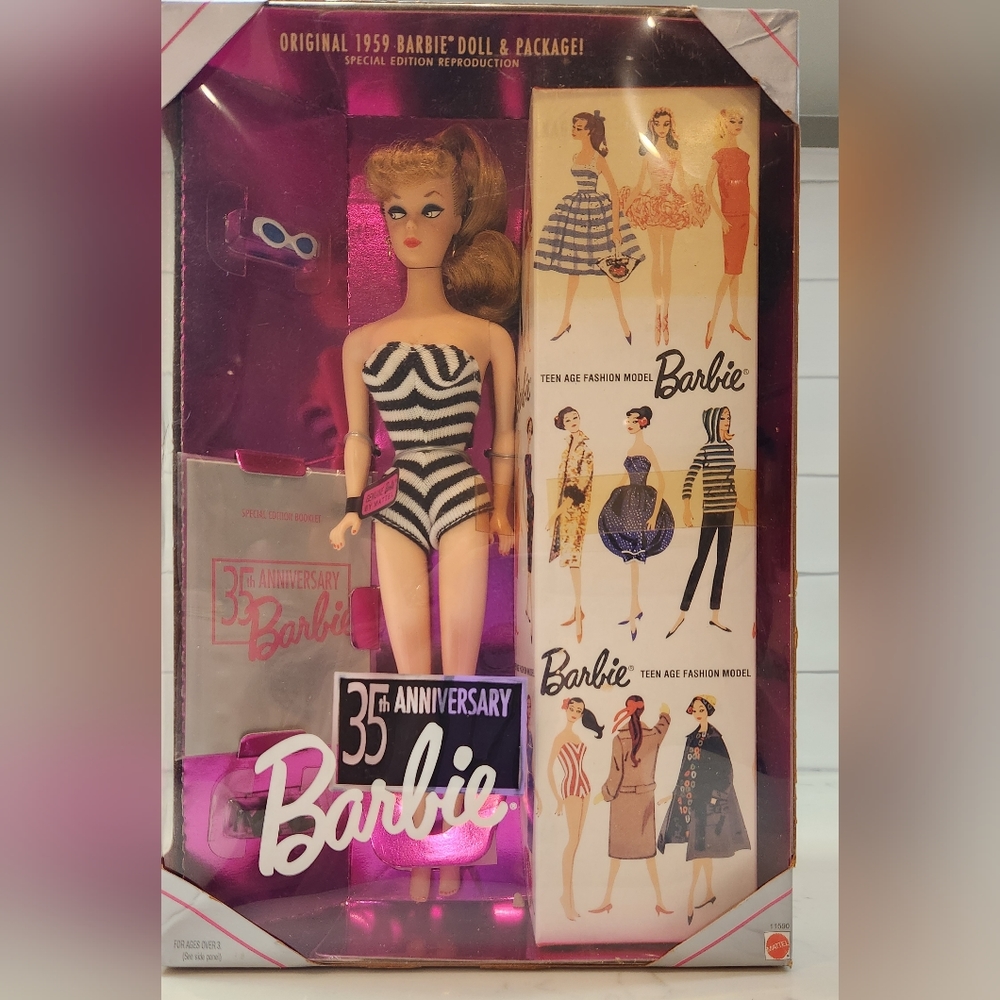 Mattel 1959 Reproduction Barbie Doll